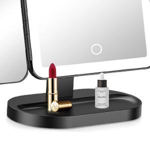 "Espejo LED HD Trifold Luxe: Ilumina tu Belleza con Elegancia"