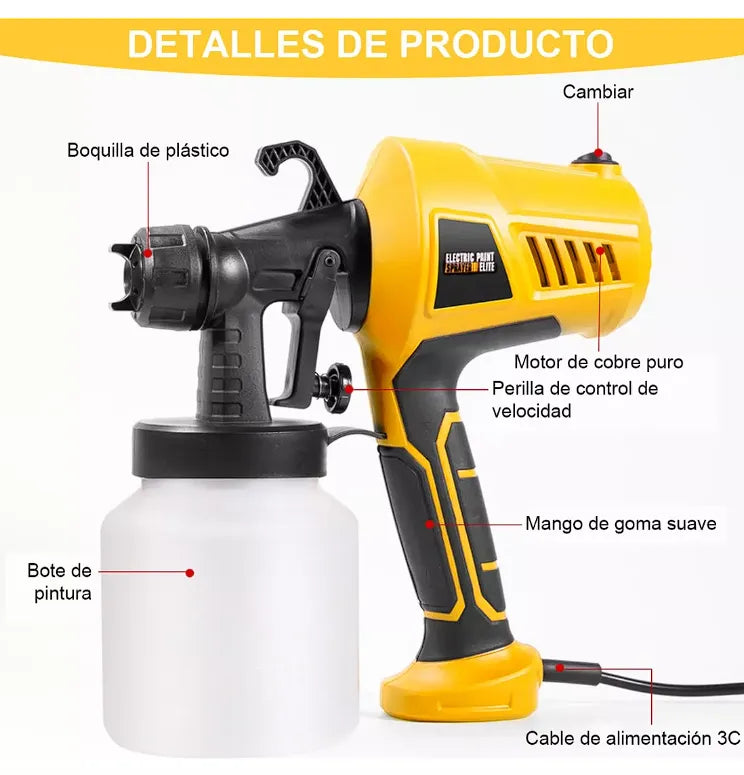 ELECTRIC PAINT ELITE® ACABADOS PROFECIONALES EN TIEMPO RECORD