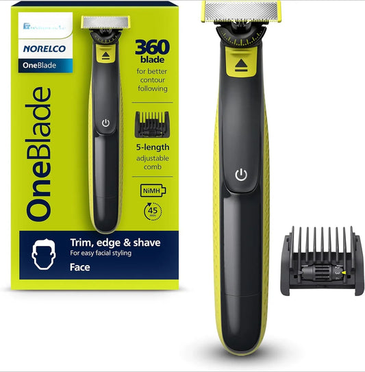 Afeitadora de Doble Cuchilla y Cabezal flexible de 360°