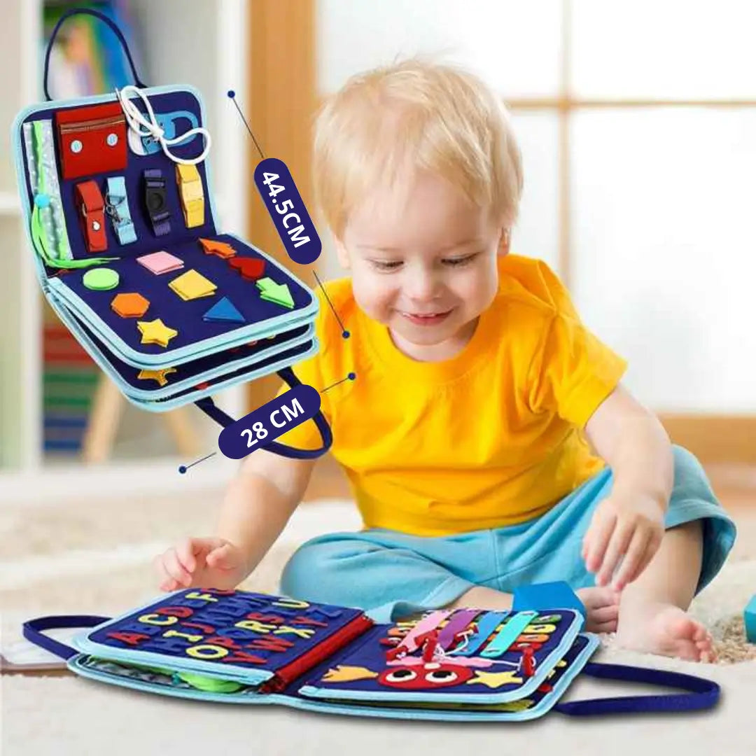 Libro Sensorial Montessori de 8 paginas: Explorando el Mundo